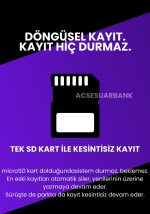 1080P Full HD 3 Kameralı Araç İçi Kamera