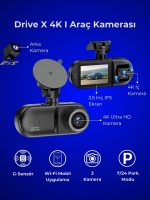 4K Araç İçi Kamera Drive X
