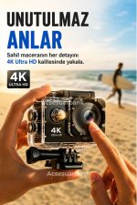 4K Ultra HD WiFi Aksiyon Kamerası