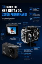 4K Ultra HD WiFi Aksiyon Kamerası