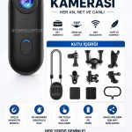 Klipsli Mini Aksiyon Kamera 1080P WiFi