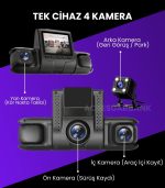Çift Lens Araç Kamerası 1080P Full HD