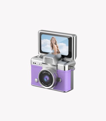 Mini Dijital Fotoğraf Makinesi Mor